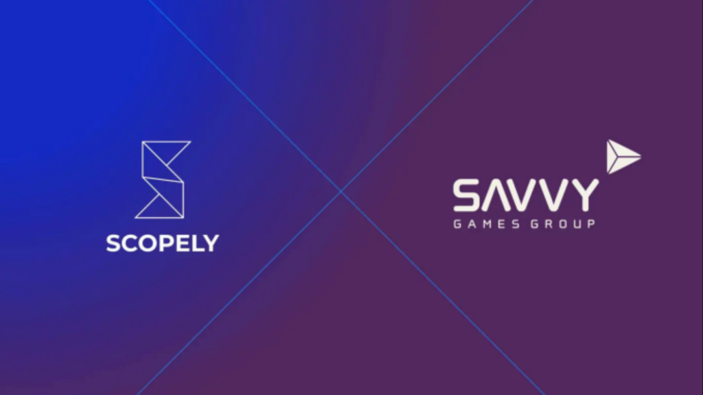 Savvy Games Group and Scopely logos