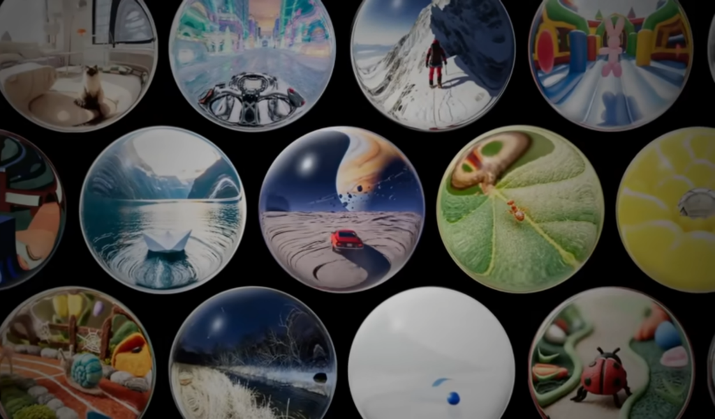 Screengrab from Google's promotional video on Genie